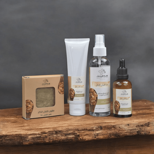 مجموعة اللبان الذكر: رحلة إلى عالم الجمال - زهرة الليلك للصابون الطبيعي