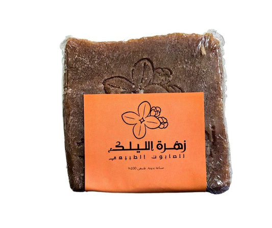 صابون البرتقال وعرق السوس المفتح الطبيعي - زهرة الليلك للصابون الطبيعي