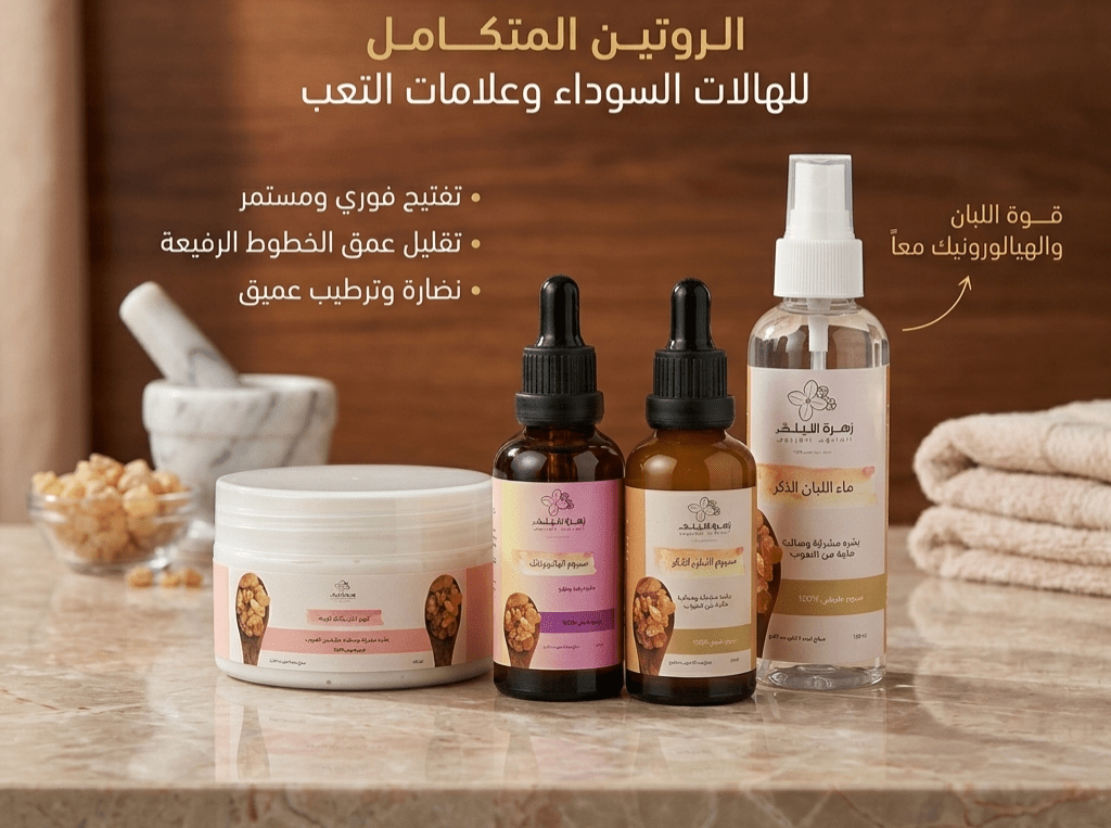 مجموعة الهالات السوداء والخطوط الرفيعة