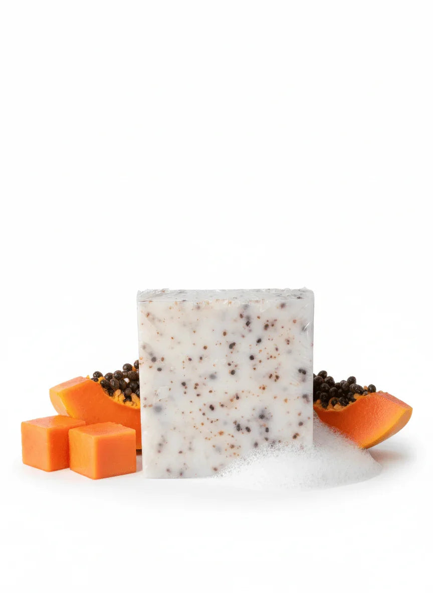 صابون البابايا الطبيعي الغني بالانزيمات المفتحة soap