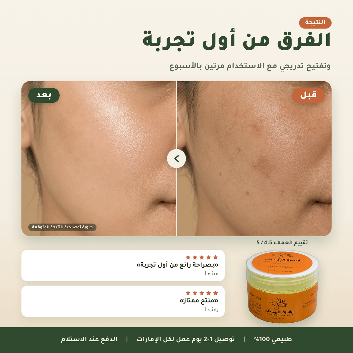 صابونية الكركم العناية بالجسم